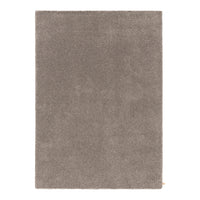 Soft taupe rug with a plush texture and solid color design, perfect for enhancing any living space.