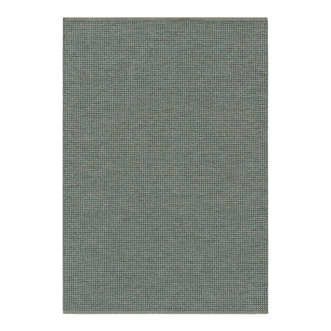 Muted teal textured fabric with subtle variations, ideal for elegant home décor and upholstery projects.
