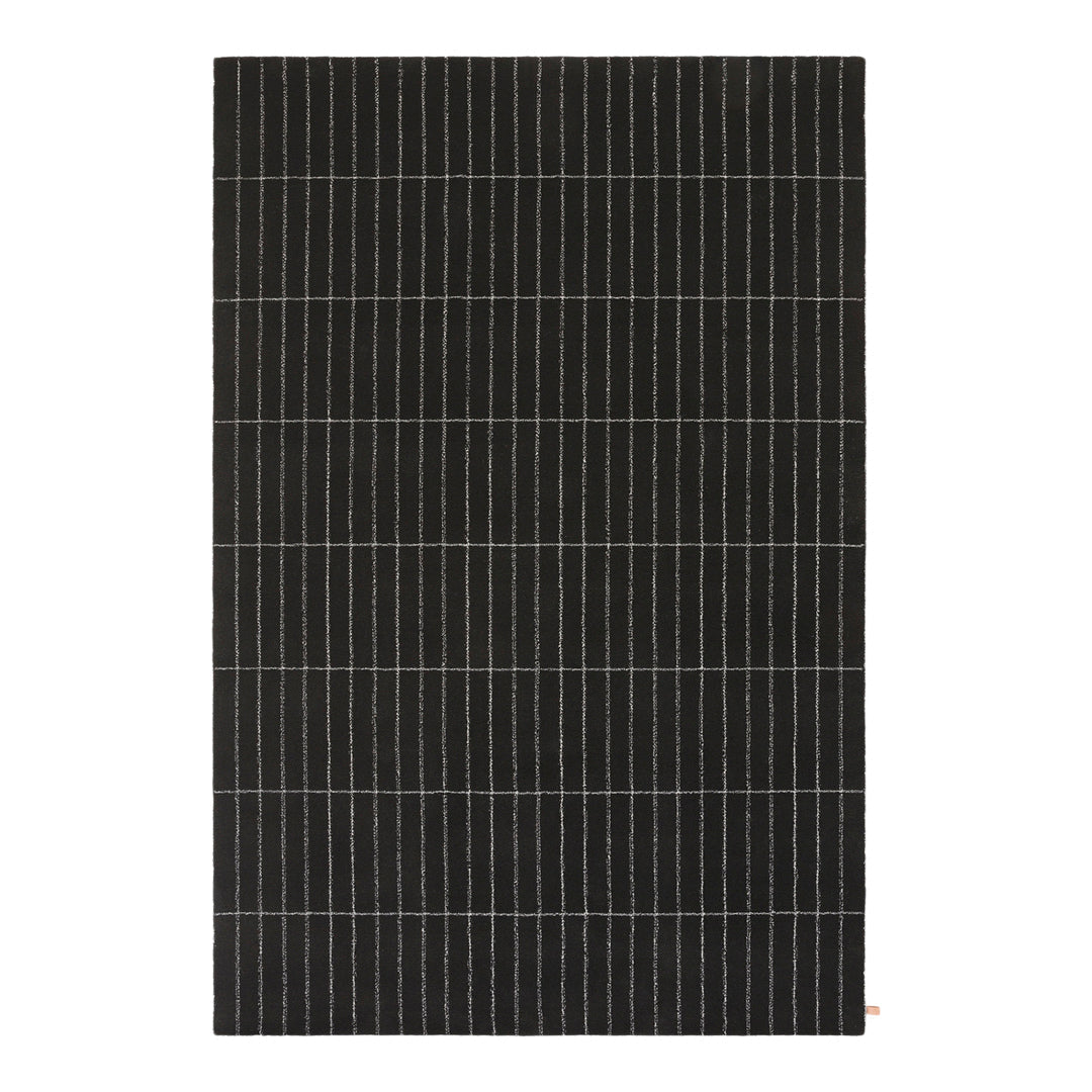 Black solar panel with grid pattern and thin white lines.