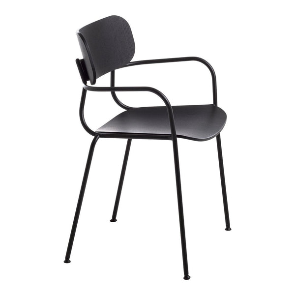 Kiyumi Wood Armchair - Stackable