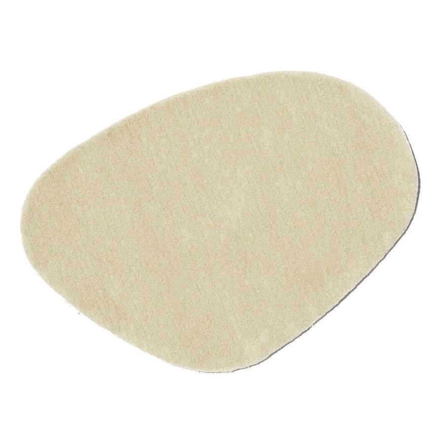 Cream-colored, soft fabric patch with a natural, irregular shape. Ideal for various crafting projects.