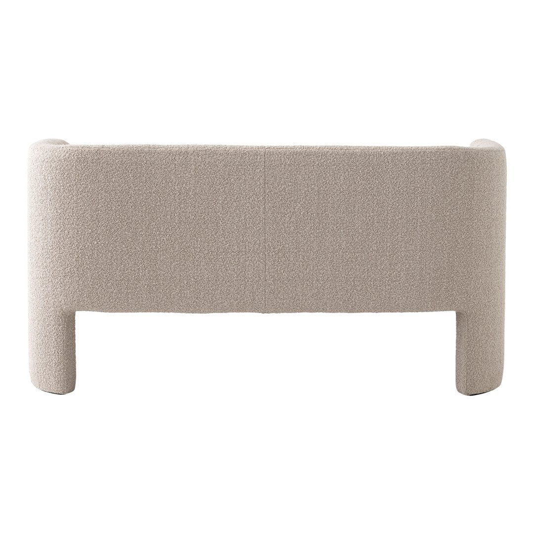 Beige textured headboard with a soft, modern design, featuring clean lines and a minimalist aesthetic.
