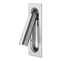 Sleek silver-toned light fixture with a modern design and smooth, polished finish. Perfect for contemporary decor.