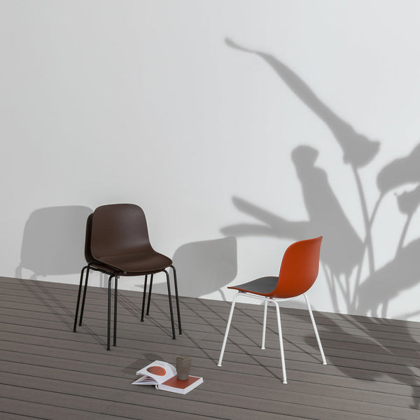 Seela Outdoor Side Chair w/ White Powder-Coated Frame
