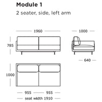 Modern 2-seater sofa design with sleek lines, neutral tones, and minimalist style. Perfect for contemporary interiors.