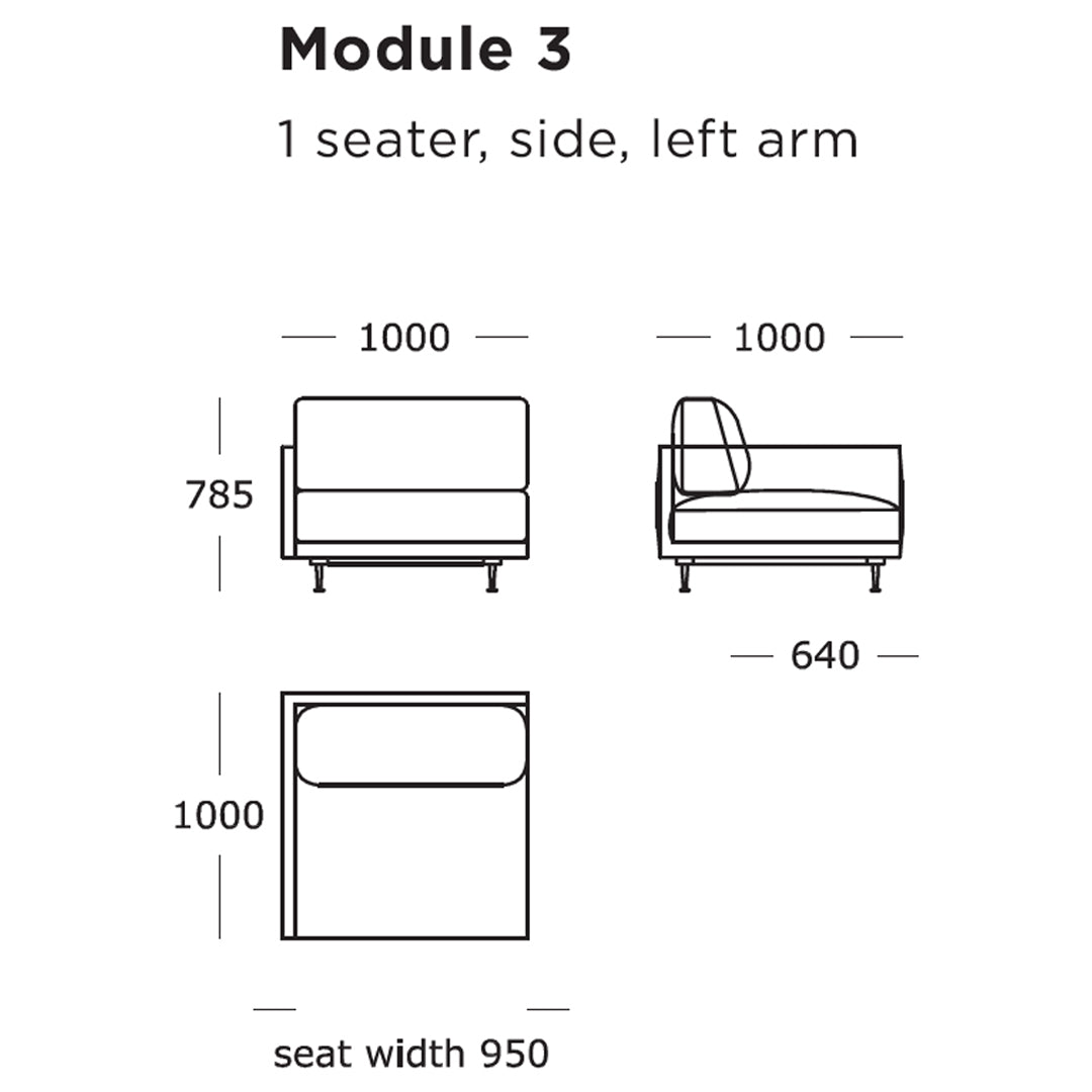 Sleek modular sofa design in neutral tones, featuring minimalist lines and a contemporary silhouette.
