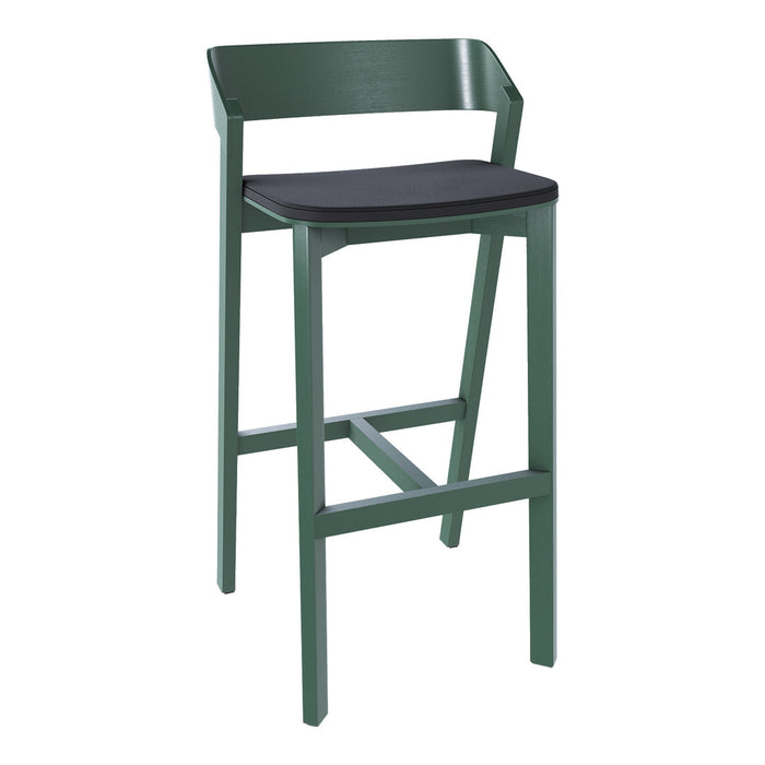 Merano Counter Stool - Seat Upholstered - Oak Pigment Frame