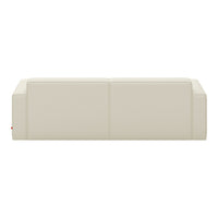 Neutral beige modern sofa with a minimalist design and smooth upholstery. Perfect for contemporary living spaces.