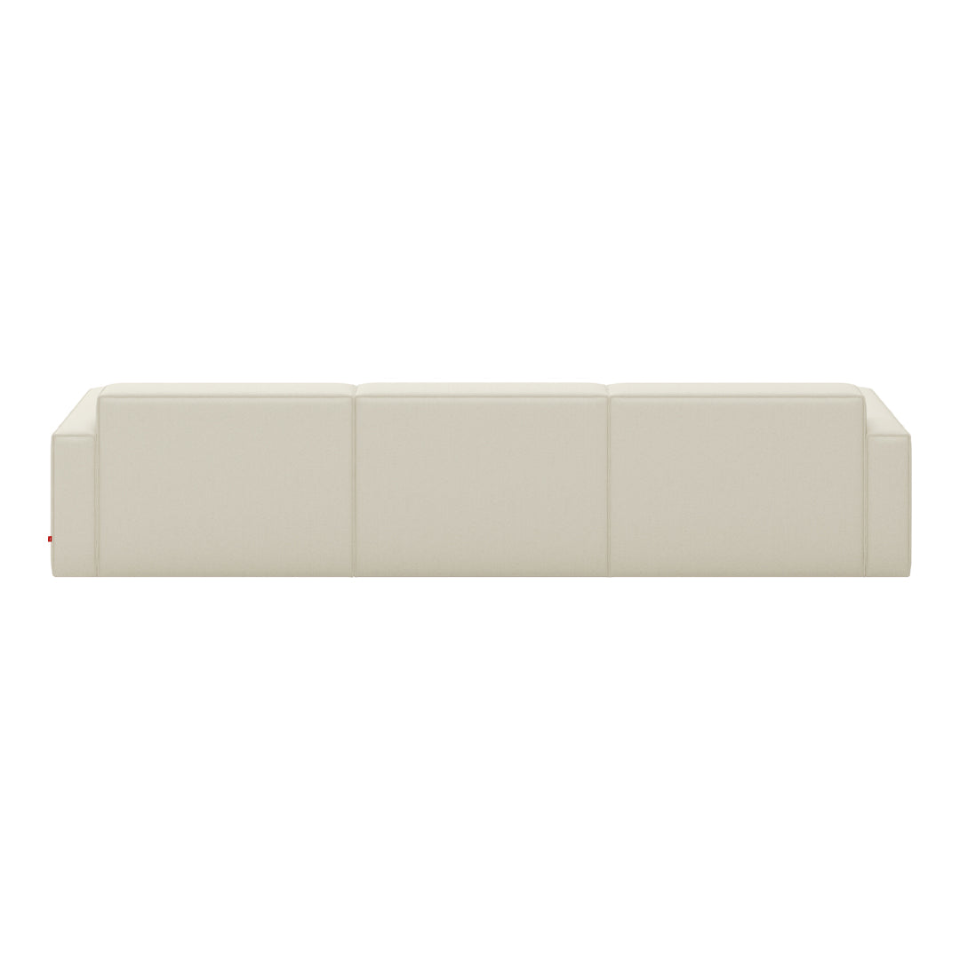 Beige modern sofa with a sleek, minimalist design and clean lines, ideal for contemporary living spaces.