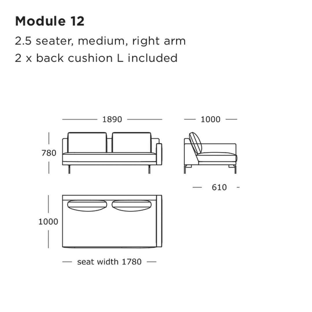 Modern 2.5 seater sofa in neutral tones with sleek lines and minimalist design, perfect for contemporary decor.