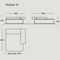 "Modular sofa design with clean lines in a neutral color palette, featuring a minimalistic, modern aesthetic."