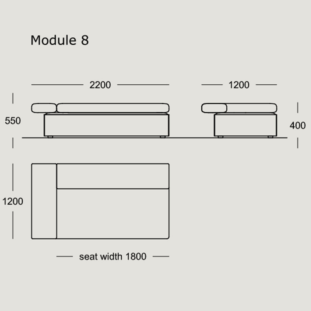 "Simple line drawing of a modern couch with a sleek design, featuring neutral colors and minimalistic patterns."