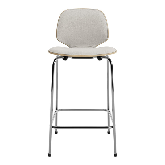 My Chair Bar/Counter Stool - Chrome Base - Front Upholstered