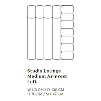 "Modern lounge armrest design featuring a simple, cylindrical pattern in neutral colors."