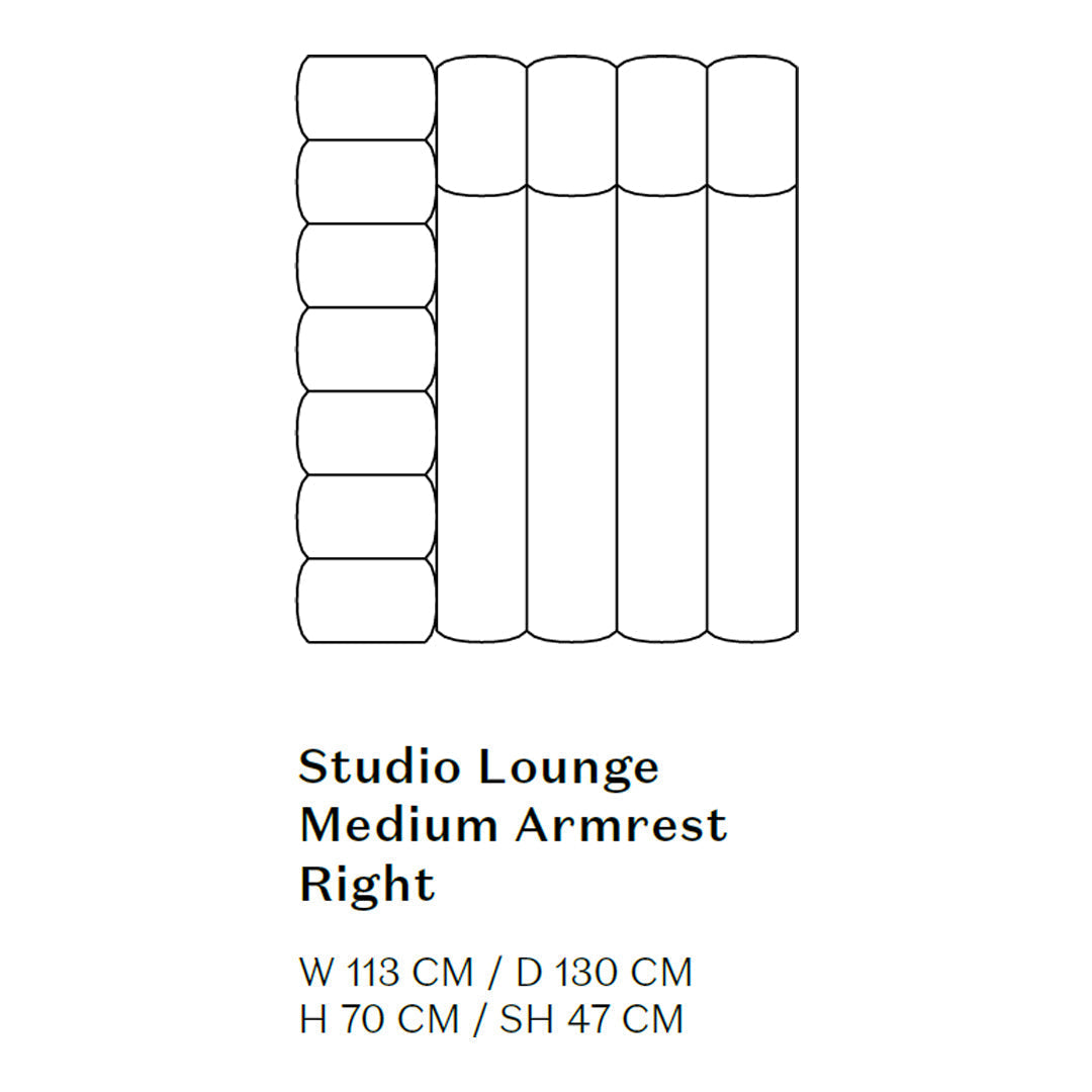"Modern studio lounge chair with a sleek, minimal design and soft upholstery in neutral tones."