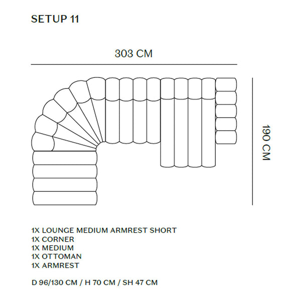 Studio Modular Sofa - Setup 11