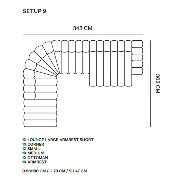 Studio Modular Sofa - Setup 9