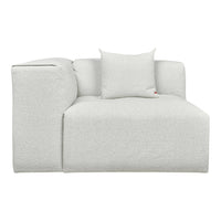 White textured sofa with subtle patterns, featuring a matching cushion for a cohesive look. Ideal for modern interiors.