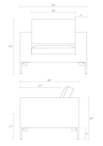 Sleek white armchair design with minimalist lines and clean structure, ideal for modern decor.