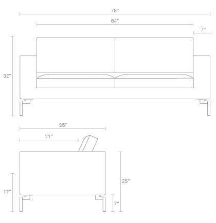 Sleek modern sofa in neutral tones with clean lines and minimalist design, ideal for contemporary spaces.