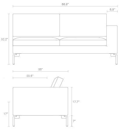 "Minimalist white sofa with clean lines and a geometric pattern, ideal for modern interiors."