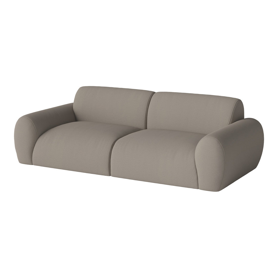Stylish gray sofa with smooth, seamless design and soft, durable fabric ideal for contemporary interiors.