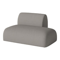 Modern gray sofa with a smooth texture and minimalist design, perfect for stylish interiors.