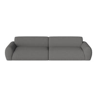 Gray modern sectional sofa with a minimalist design and smooth fabric texture. Perfect for contemporary interiors.