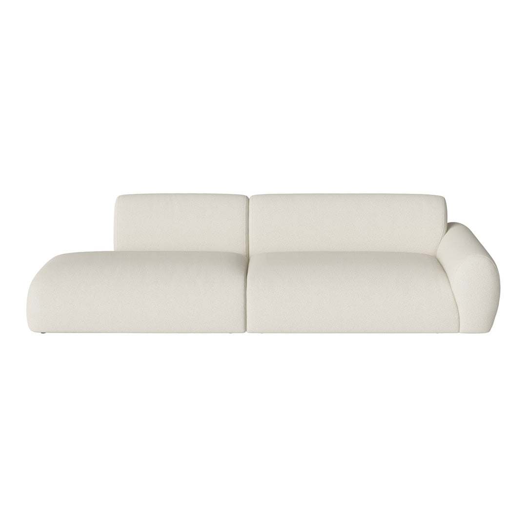 Cream-colored modern sofa with a smooth, minimalist design and no visible patterns. Perfect for contemporary interiors.
