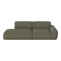 Olive green sofa with subtle textured stripes, featuring a modern and minimalist design. Perfect for contemporary decor.