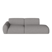 Gray modular sofa with a sleek, minimalist design and soft textured fabric. Perfect for modern living spaces.