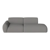 Modern gray sectional sofa with subtle textured pattern, featuring a sleek, minimalist design.