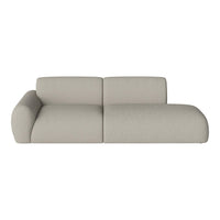 Light gray modern sofa with smooth, textured fabric and minimalist design. Ideal for contemporary living spaces.