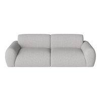 Light grey sofa with subtle textured pattern, perfect for modern interiors. Soft and inviting design.