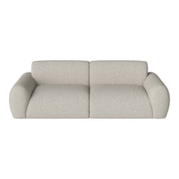Light beige sofa with a soft textured pattern for a cozy, modern aesthetic. Perfect for stylish living spaces.