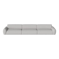 Light grey sectional sofa with a textured fabric and smooth, modern lines. Perfect for contemporary living spaces.