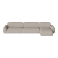 Beige modern sofa with a smooth, textured upholstery and contemporary design. Ideal for stylish living spaces.