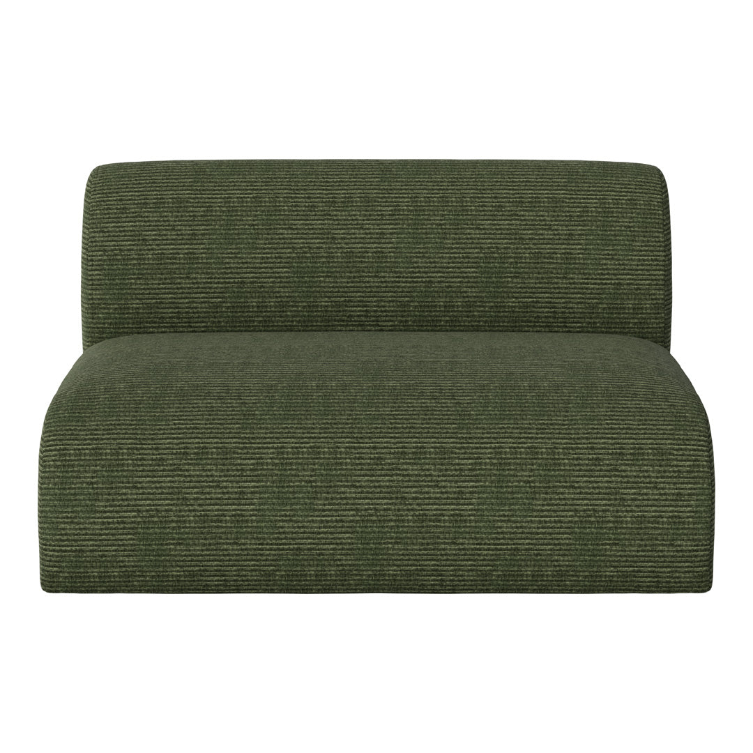 Green striped upholstery sofa with a sleek, modern design and a subtle texture for a contemporary look.