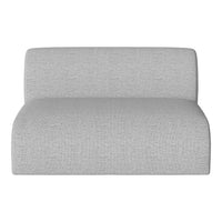 Gray upholstered sofa section with a subtle textured pattern for a modern, stylish look. Perfect for contemporary decor.