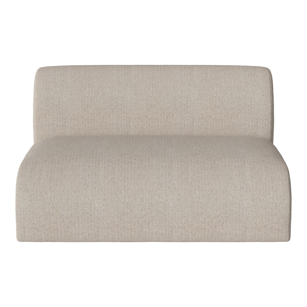 Beige, textured sofa with subtle tonal variations, ideal for modern and minimalist decor.