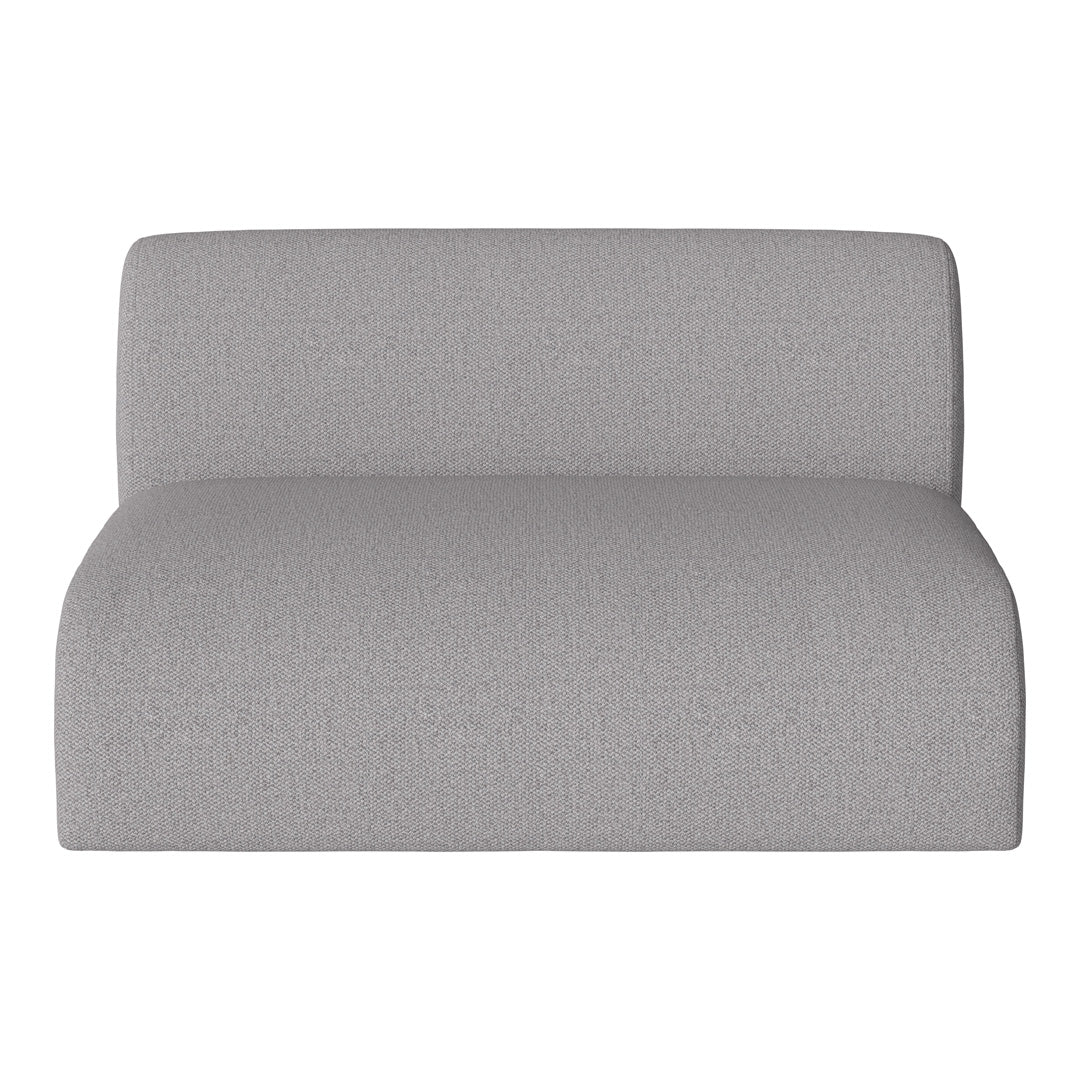 Gray upholstered sofa with a subtle textured pattern, perfect for modern decor.