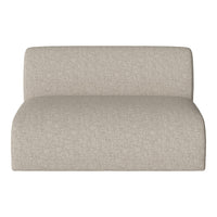 Beige upholstery with a subtle textured pattern, perfect for modern, minimalist decor.