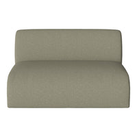 Light olive green sofa with a subtle textured pattern, perfect for modern home decor.