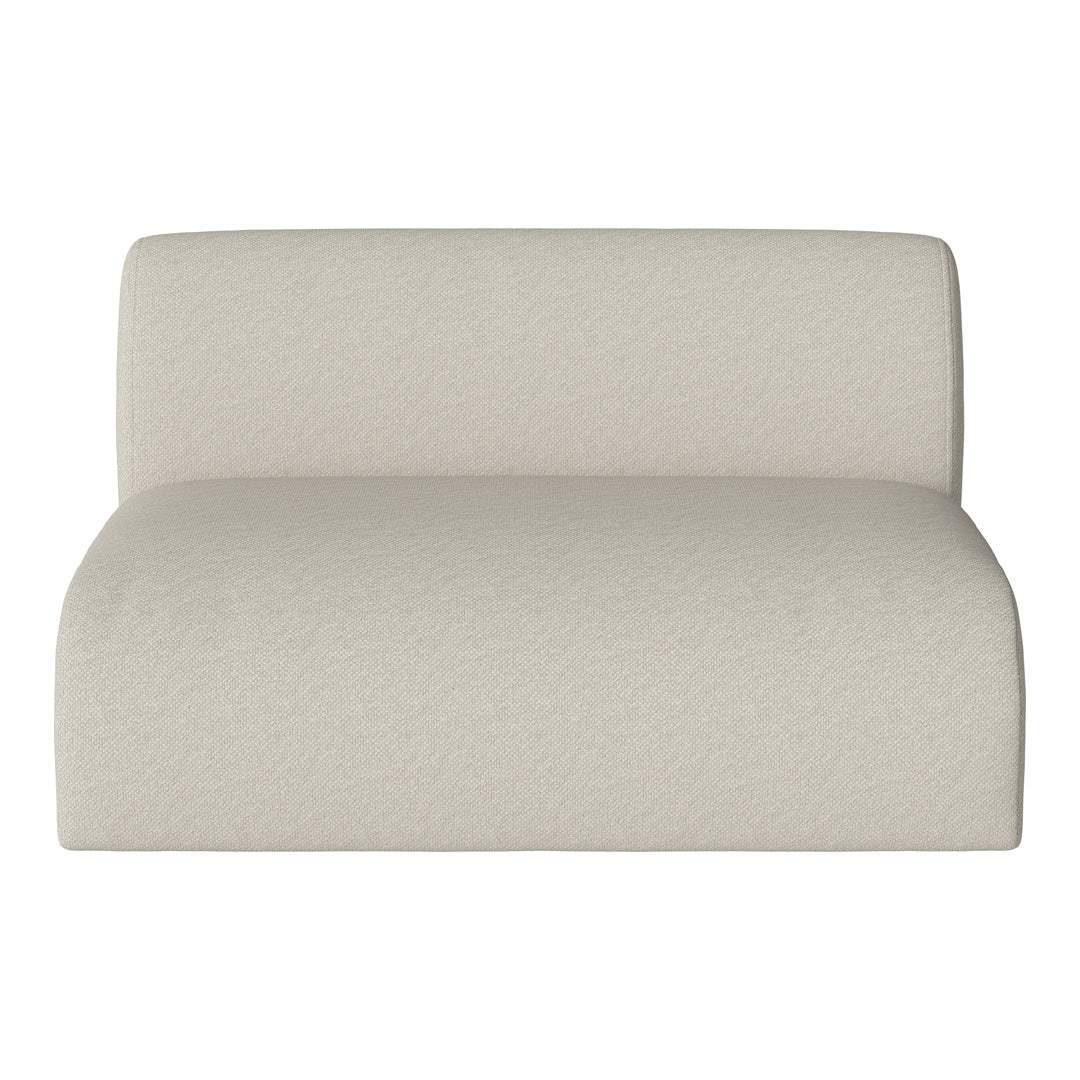 Light beige modular couch with a subtle textured pattern, perfect for modern living spaces.