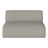 Gray upholstered sofa with a textured pattern, perfect for modern decor. Simple and elegant design.