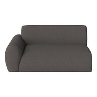 Dark gray, textured fabric with a modern minimalist design, featuring smooth lines and a sleek silhouette.
