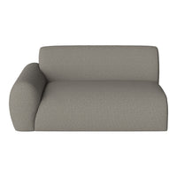 Gray modular sofa with a sleek, minimalistic design and soft textured fabric. Ideal for modern interiors.