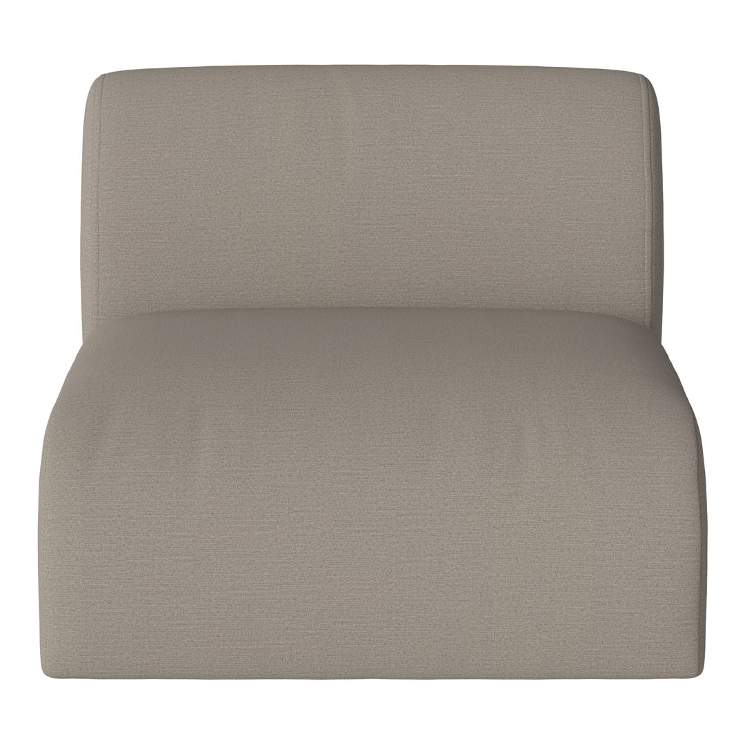 "Light beige chair with a textured pattern, ideal for modern and minimalist decor."