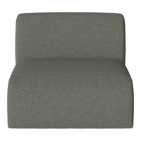 Gray upholstered chair with textured fabric, featuring a modern minimalist design. Perfect for contemporary decor.