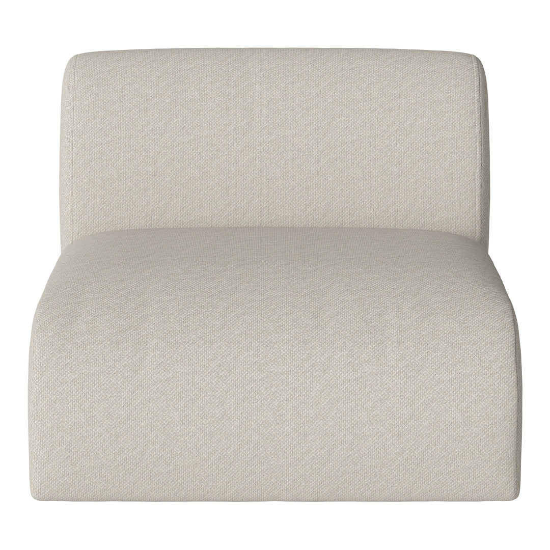 Light beige chair with a subtle woven texture, perfect for modern decor. Ideal for minimalistic interiors.